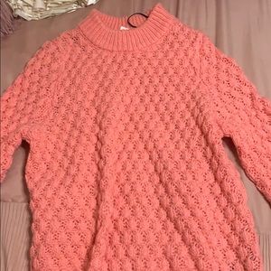 coral sweater